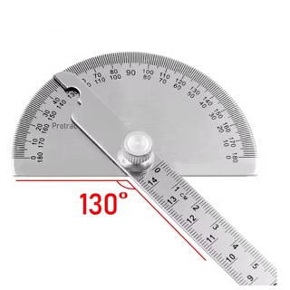 Transferidor De Grau -- 0 a 180 °  - Aço Inox - Patchwork - Régua Transferidora em Oferta na Shopee