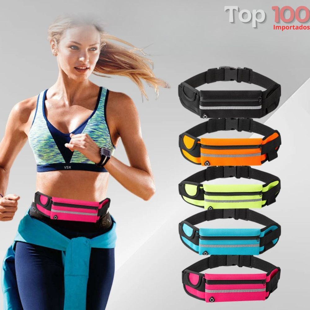 Pochete Unissex Esportiva Impermeável Fitness Para Celular Objetos e Água