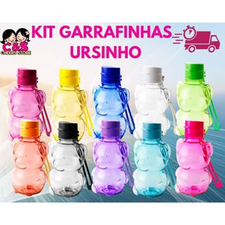 Kit 02 garrafinhas Squeeze URSINHO 400ml ,Garrafas de agua ,escola, lembrancinha ,festa ,evento em Oferta na Shopee