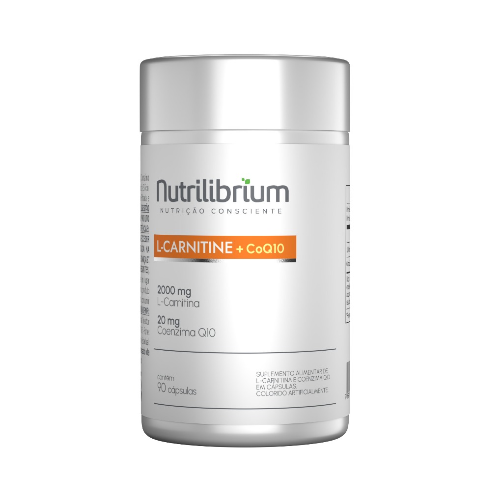 L-Carnitina + COQ10 Coenzima Q10 90 Cápsulas Nutrilibrium - Health