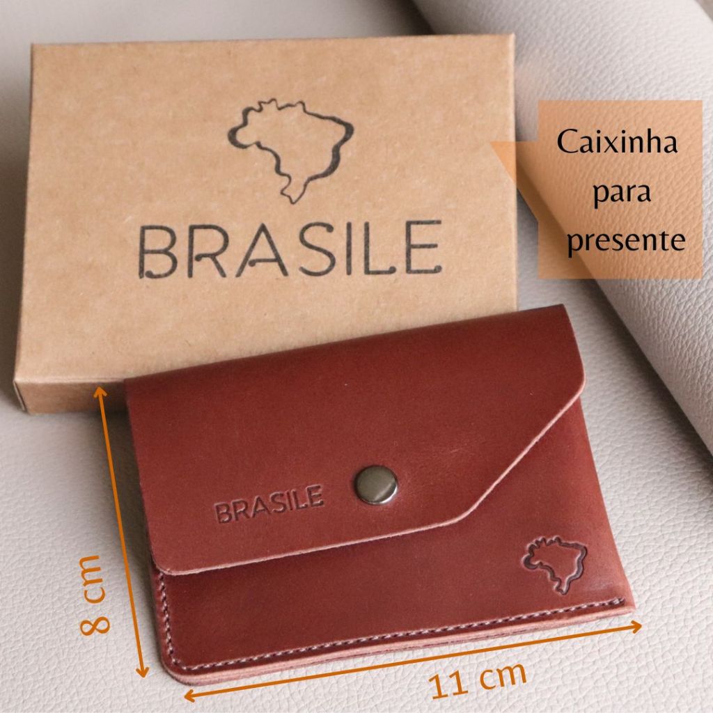Carteira Masculina Smart Slim Couro Legítimo em Oferta na Shopee