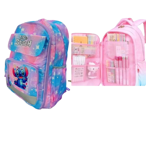 MOCHILA ESCOLAR JUVENIL FEMININA IMPERMEAVEL GRANDE CAPACIDADE VOLTA AS AULAS BLACKFRIDAY*