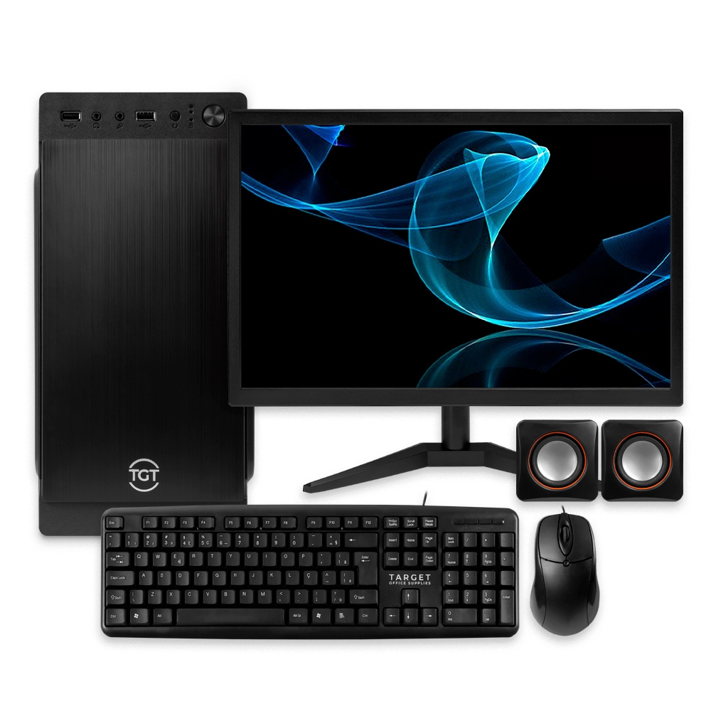 PC Completo Mancer, Intel i5 4ª, 8GB DE RAM, SSD 240GB, Monitor 22", Kit Teclado e Mouse + Adaptador WI-FI - Computers & Accessories
