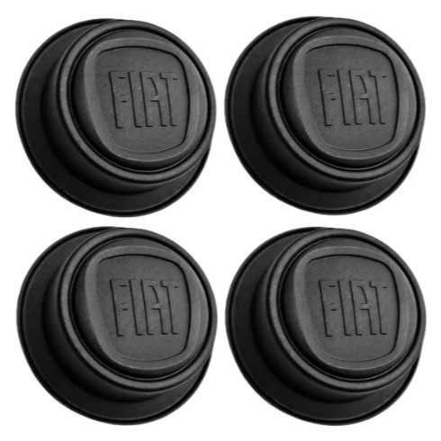 Kit Jogo 4 Calotinhas Copinho Roda Fiorino Uno Strada Doblo Original Fiat 100176558- Com NF e ENVIO IMEDIATO