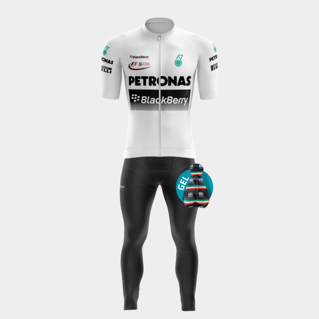 Kit Ciclismo Masculino Inverno Camisa Premium Pro Uv Calça Acolchoada Gel Bike Speed Pedal