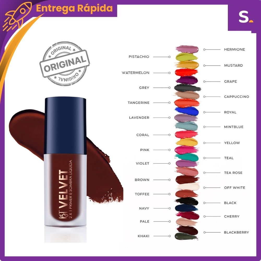 BT Velvet 2x1 Sombra Líquida Primer Matte - Bruna Tavares