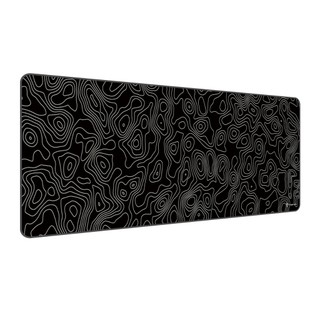 Mouse Pad Gamer Extra Grande Profissional 90x40 Deskpad Branco Preto Speed Topográfico PC…