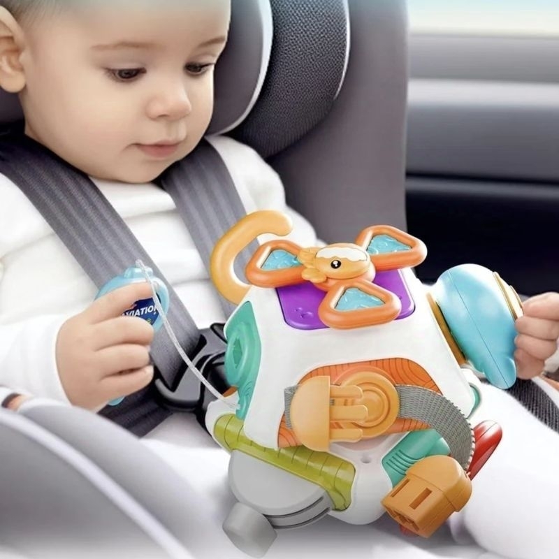 Fashional Brinquedo Sensorial10 Em 1 Baby Busy Board Cube Montessori Brinquedos Sensoriais para Crianças Anti Estress