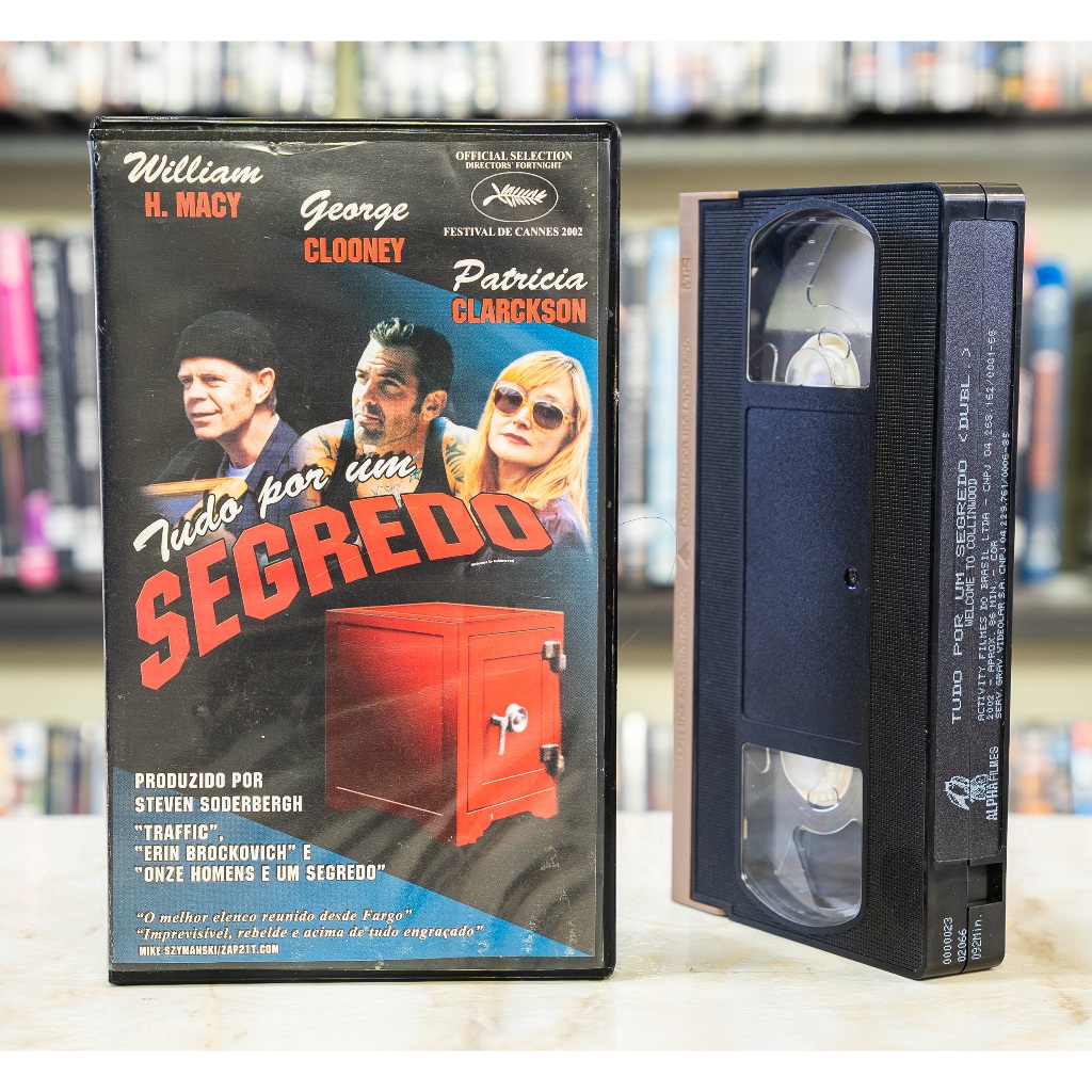 VHS Tudo Por Um Segredo - DUBLADO - George Clooney William H. Macy - Original - Fita de Vídeo Filme