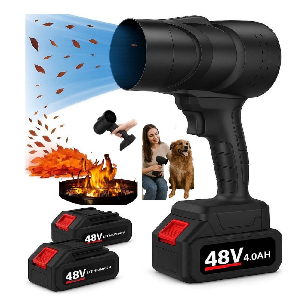 Soprador De Folhas Turbo Portátil 48V em Oferta na Shopee