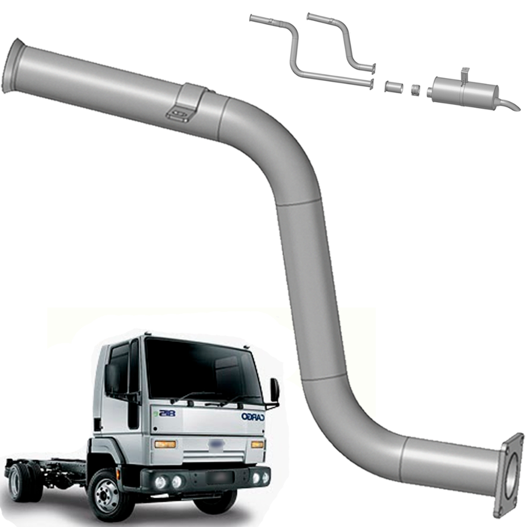 Tubo Cano Escapamento Ford Cargo 815e - Euro 3