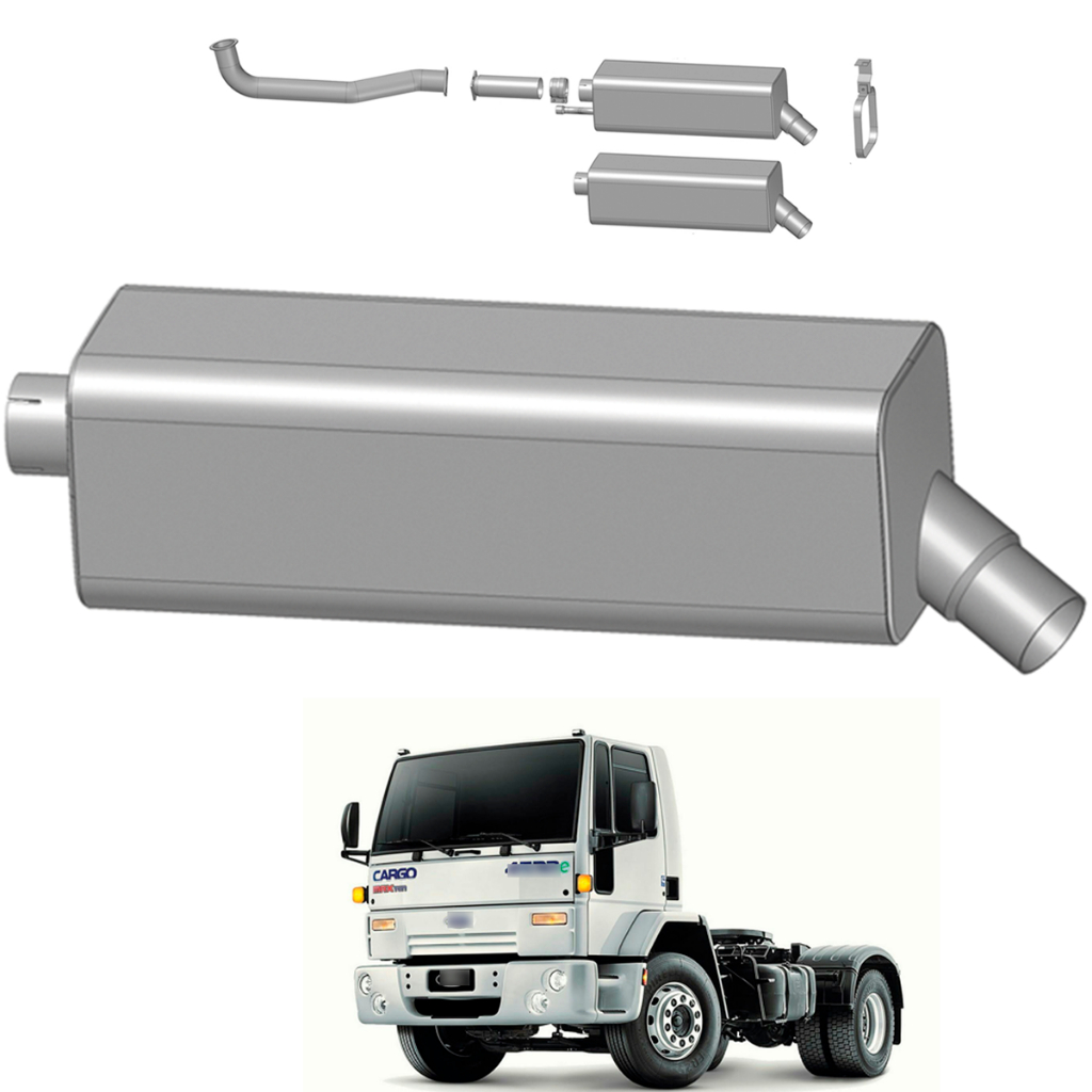 Silencioso Escapamento Ford Cargo 4432e / 5032e - Euro 3