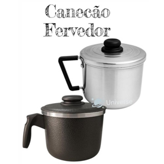 Canecão de Alumínio Leiteira Caneco Fervedor de Chá Craqueado e Polido Aluminio Resistente em Oferta na Shopee