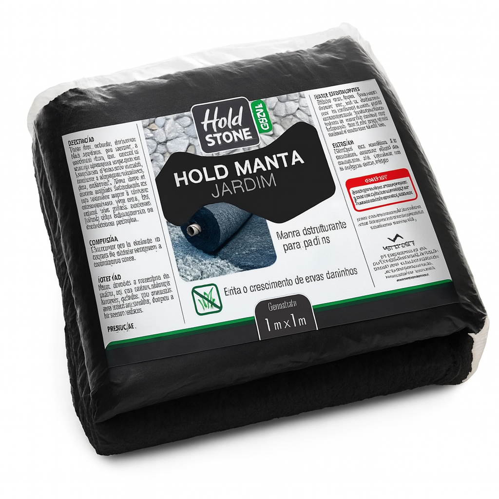 Manta Estruturante de Bidim 1m x 1m Drenante Para Jardim e Canteiro - Hold Manta