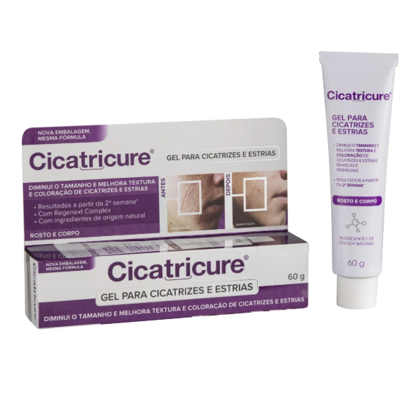 Cicatricure Gel para Cicatrizes e Estrias 60g em Oferta na Shopee