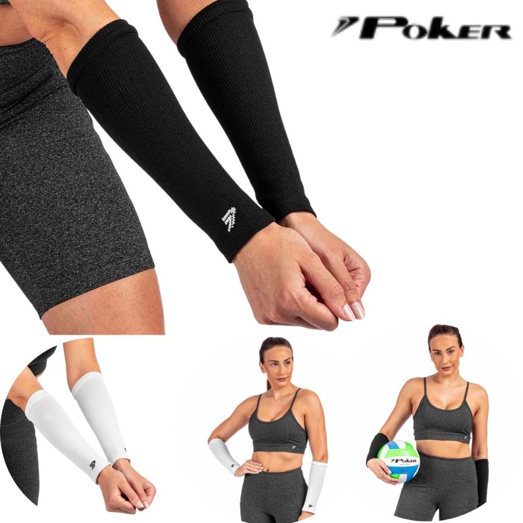 Par de Manguito Poker Curto Profissional  Proteção Uv Vôlei Basquete Ciclismo Bike Corrida esportivo