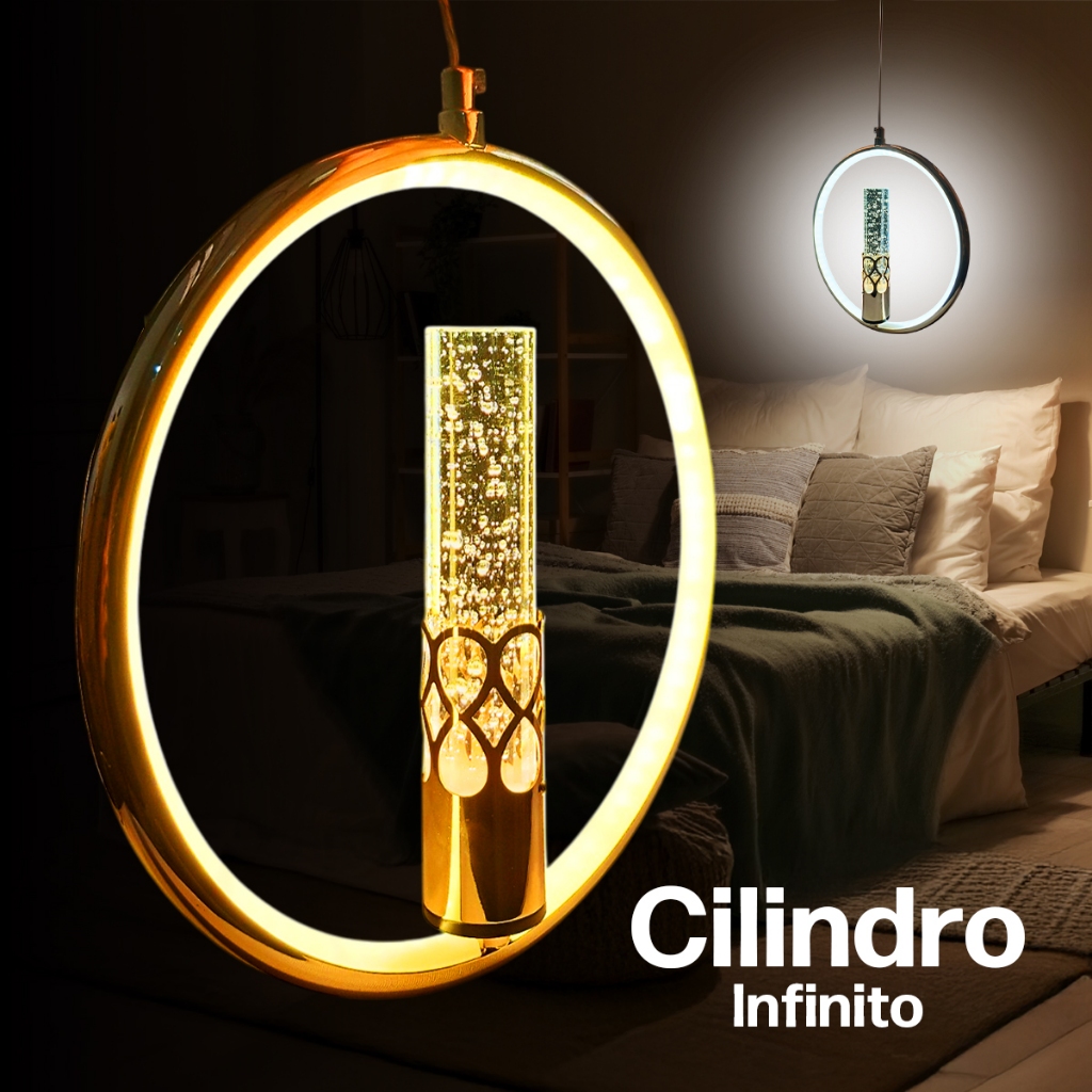 Lustre Pendente de Teto Luminaria Dourada Decoração Cristal Iluminação Led Estilo Design Moderno