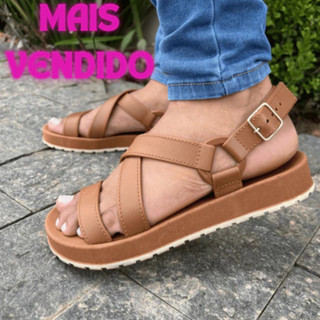 Sandália Anatômica Feminina com Fivela Ajustável | Estilo Casual e Conforto Incomparável