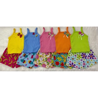 NOVO Kit com 5 Conjuntos Top Alça Verão Infantil de Menina em Oferta na Shopee