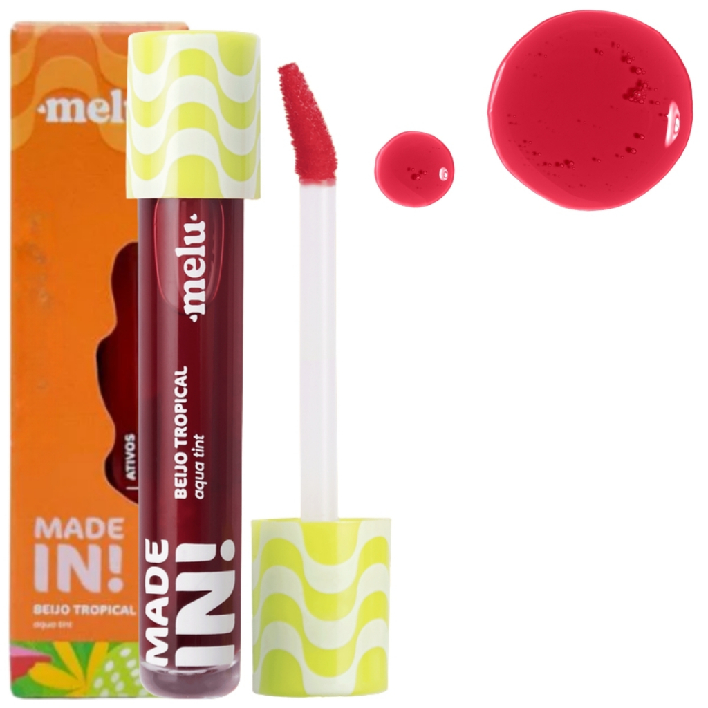 Aqua Tint Beijo Tropical Made In Melu Ruby Rose Multifuncional Lábios e Blush