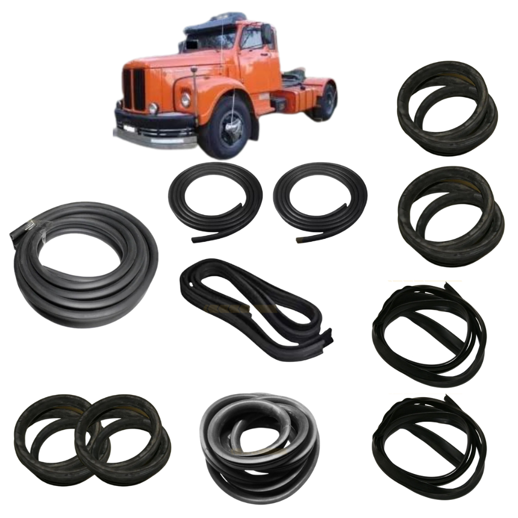 Kit Borracha Vidro Porta Canaleta Capo Debrum Scania 111