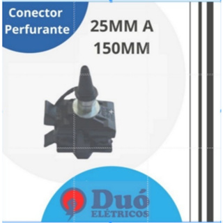 Kit 6 peças, Conector Perfurante 25 a 150mm, Vampiro, Morcego, Piranha, Pirceng em Oferta na Shopee