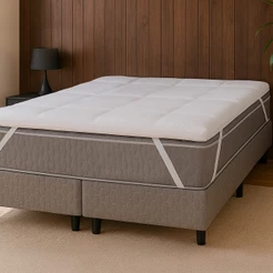 Pillow Top Casal Macio de Manta Siliconada Antialérgico 200 Fios BF Colchões