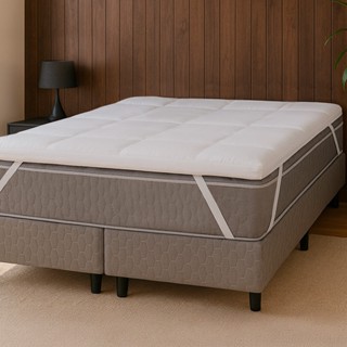 Pillow Top Casal Macio de Manta Siliconada Antialérgico 200 Fios BF Colchões em Oferta na Shopee