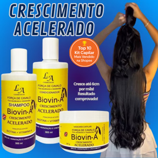 Kit Crescimento Acelerado Força de Cavalo Shampoo Condicionador e Máscara para Tratamento Capilar em Oferta na Shopee