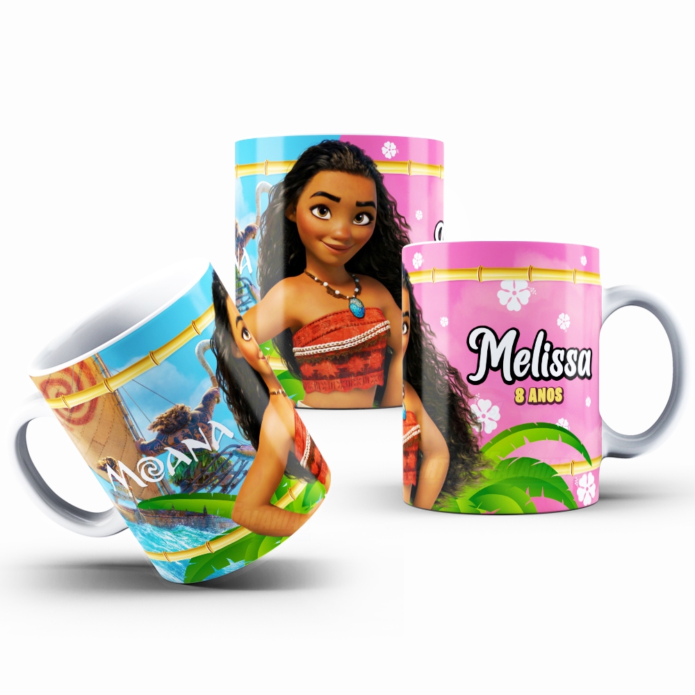 Caneca Cerâmica Moana Personalizada
