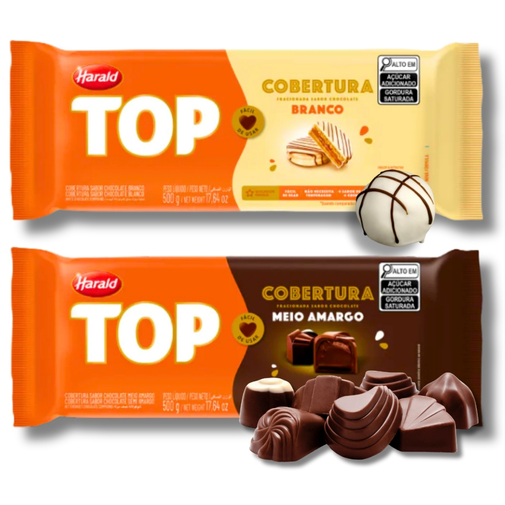 Barra de Chocolate Meio Amargo 500g - Comprar com Melhor Preço em Lanches