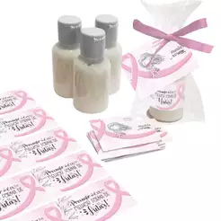 25 Lembrancinhas Mini Hidratante Outubro Rosa Mimo Cliente