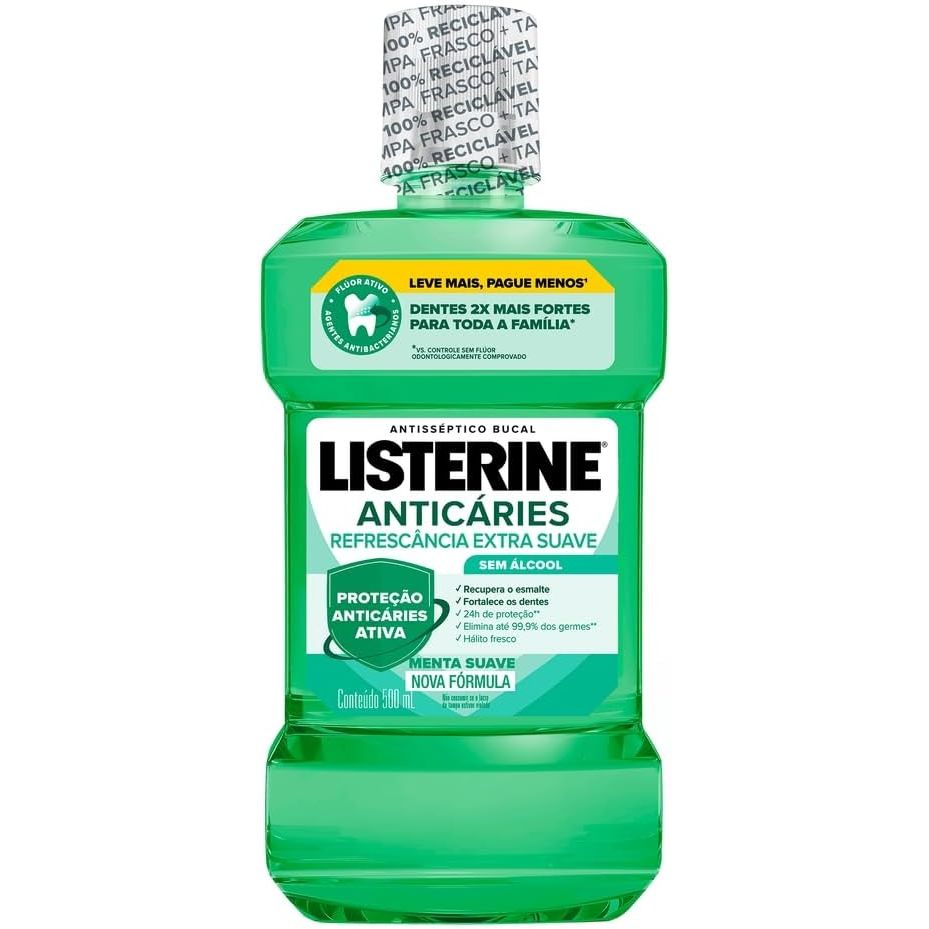Listerine Anticaries Zero Alcool 500ml