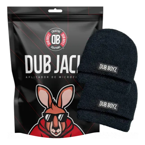 Par Luva Dub Jack Aplicador Microfibra Reutilizável Dub Boyz