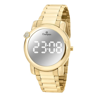 Relógio Champion Original Dourado Delicado Pequeno Digital em Oferta na Shopee