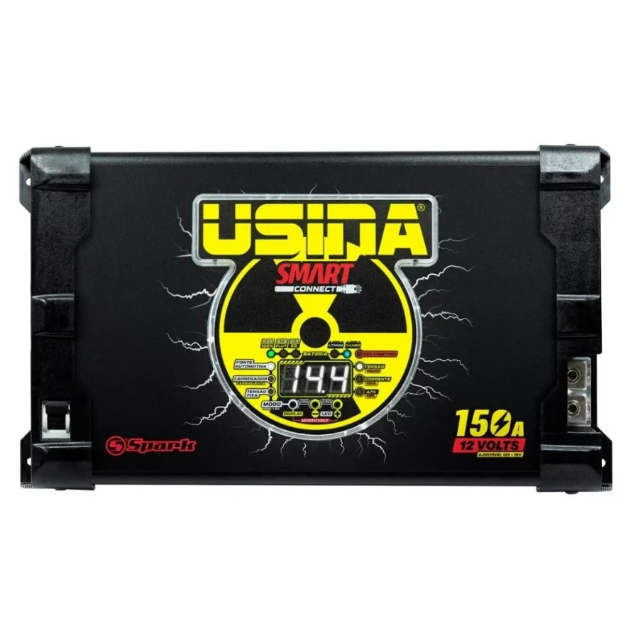Fonte Carregador Automotivo Usina 150a Smart Connect Bivolt Automático Smart Charger em Oferta na Shopee