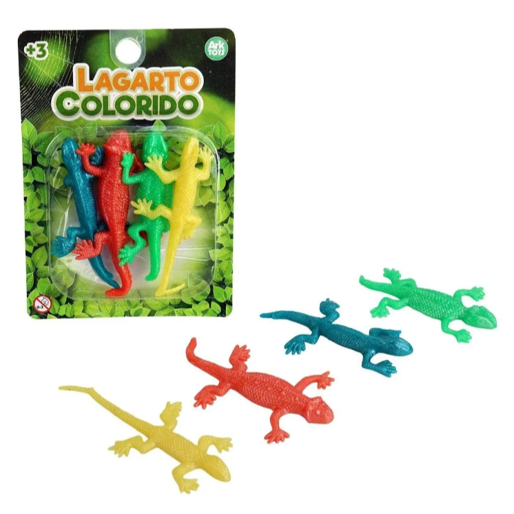 Lagarto Gruda Gruda 4 Peças – Brinquedo Pegajoso e Divertido para Crianças em Oferta na Shopee