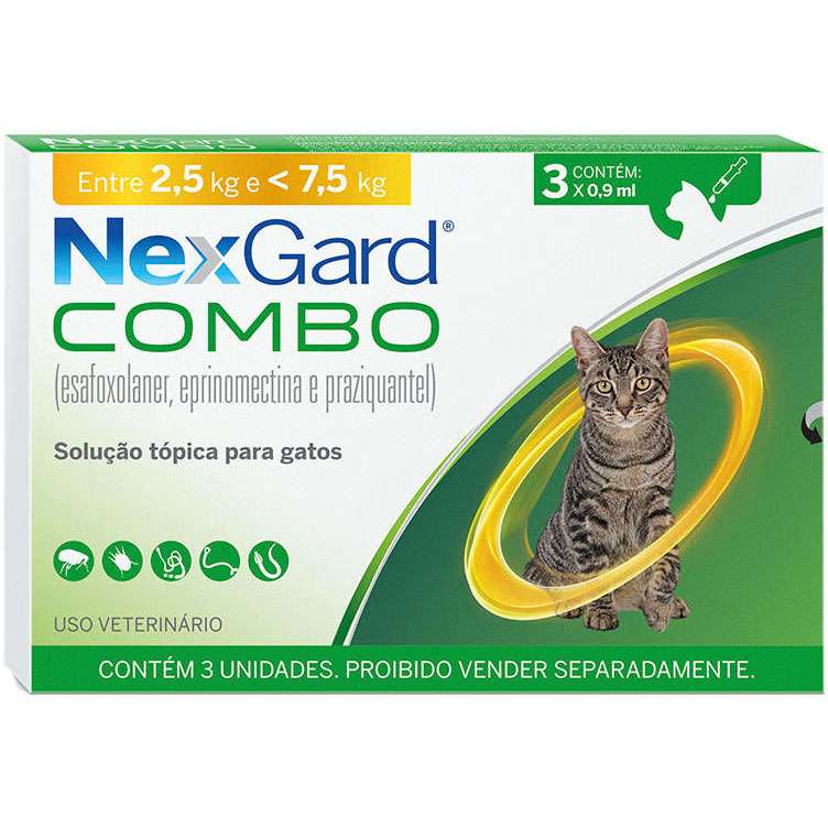 Antiparasitário Nexgard  para Gatos de 2,5 Kg a 7,5 Kg SEM CAIXA em Oferta na Shopee