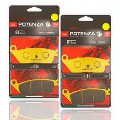 Kit Pastilhas de Freio Dianteiras Cb 500x 2023-2024 / Cb 600f Hornet Sem Abs / Tiger 800 (Nissin) Potenza