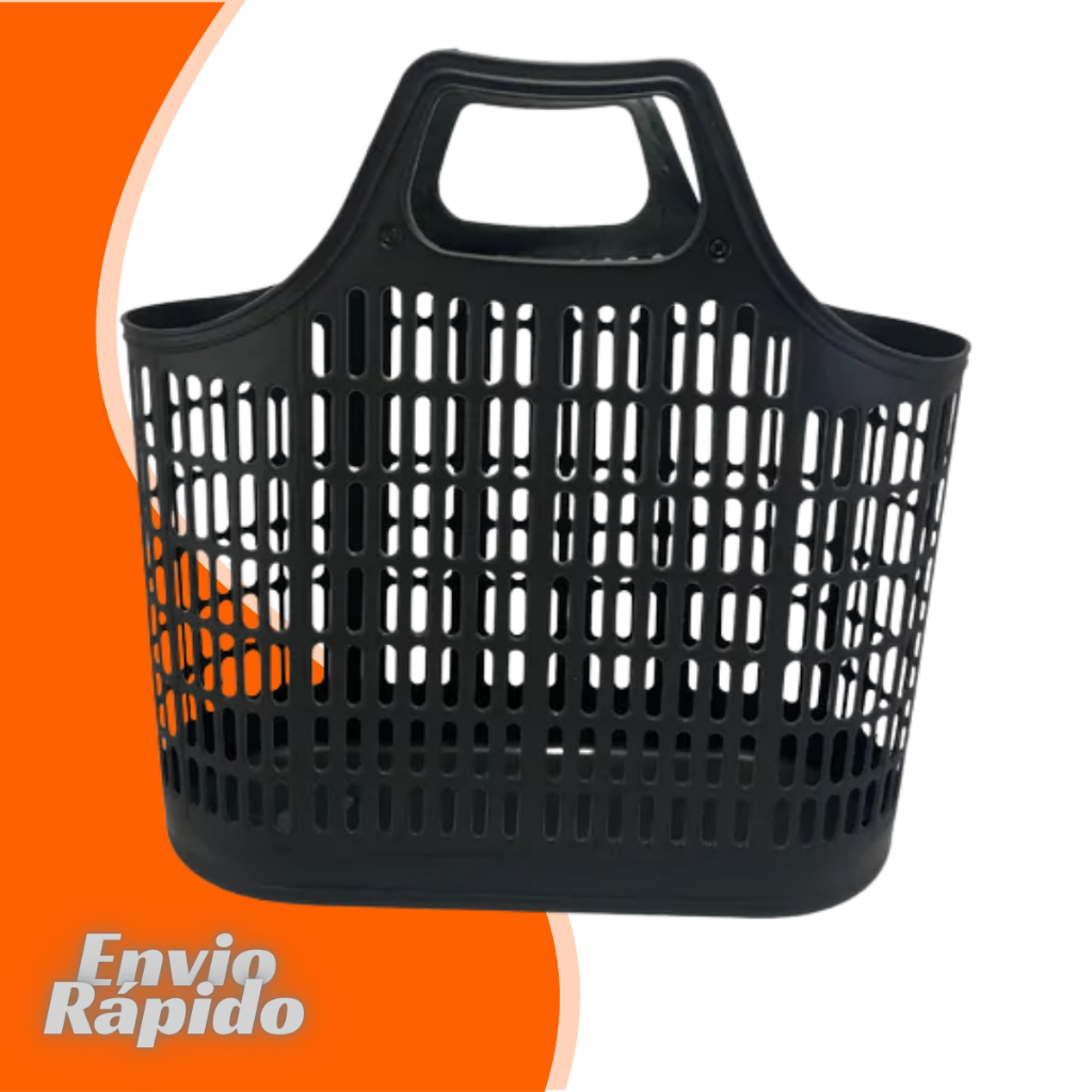 Sacola Bolsa de Praia Mercado Reutilizável Organização Resistente Mutiuso Plastico 13 Litros Feira