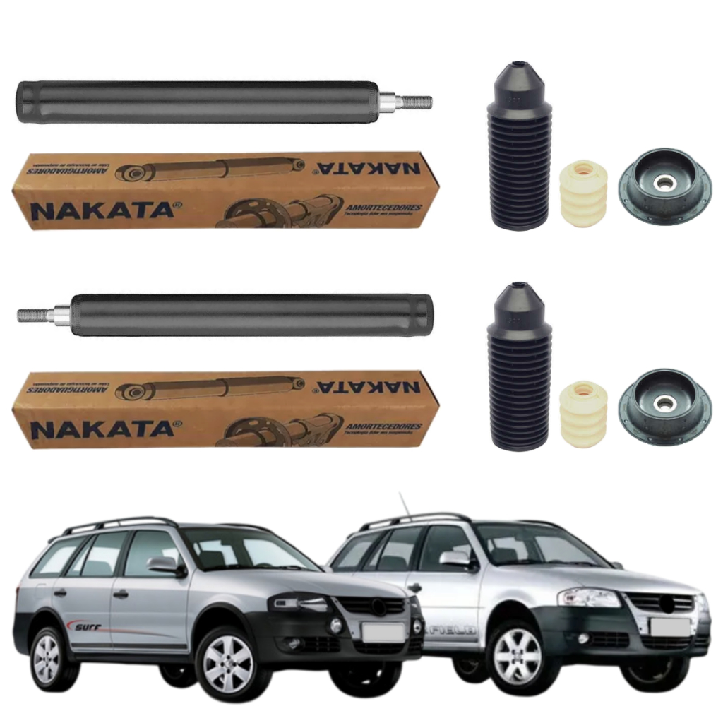 PAR AMORTECEDOR DIANTEIRO PARATI SURF TRACK E FIELD TITAN CROSSOVER G3 G4 ORIGINAL NAKATA + KITS