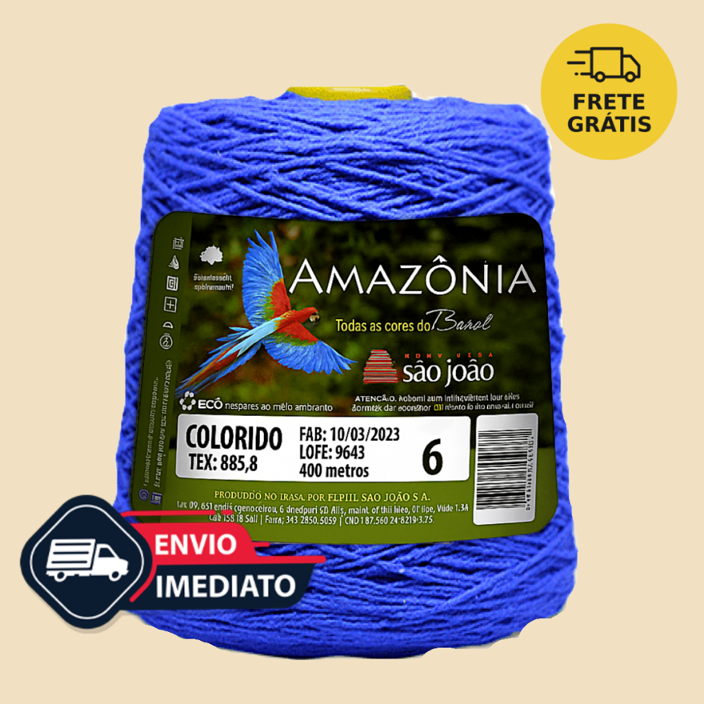 Linha de Crochê Número 6 Colorido São João Escolher as Cores em Oferta na Shopee