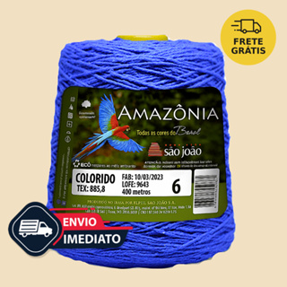 Linha de Crochê Número 6 Colorido São João Escolher as Cores em Oferta na Shopee