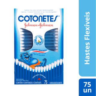 Hastes Flexíveis Cotonetes Johnson & Johnson com 75 unidades em Oferta na Shopee