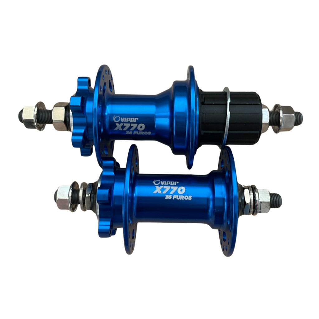 Cubos Par Freeride K7 Sem Blocagem Barulhento Viper 36f 120 Clicks Azul