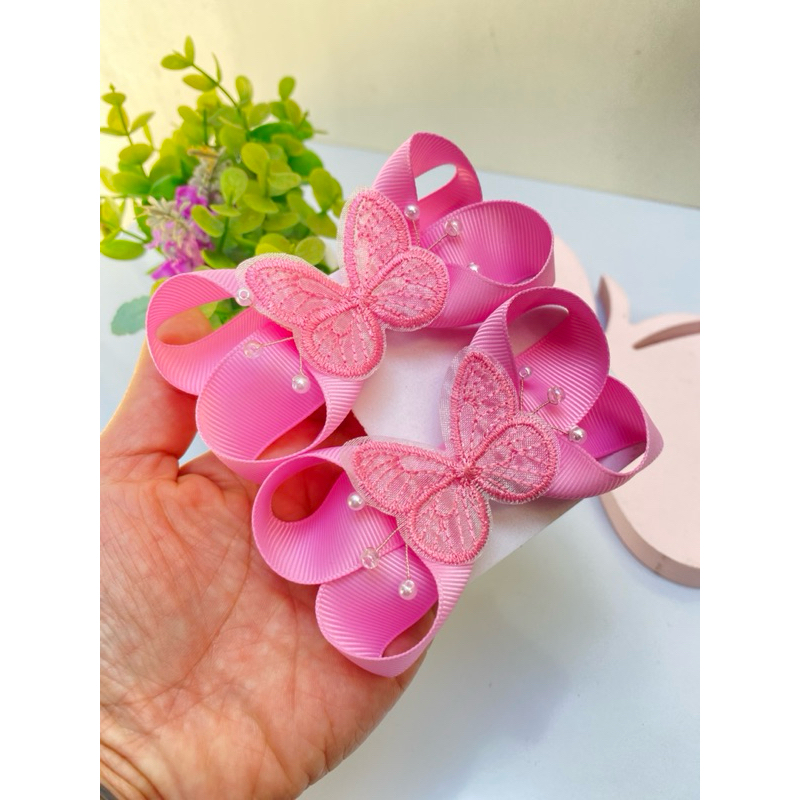 Laço de Cabelo Infantil Borboleta – Par de Laços - laço jardim encantado, infantil em Oferta na Shopee