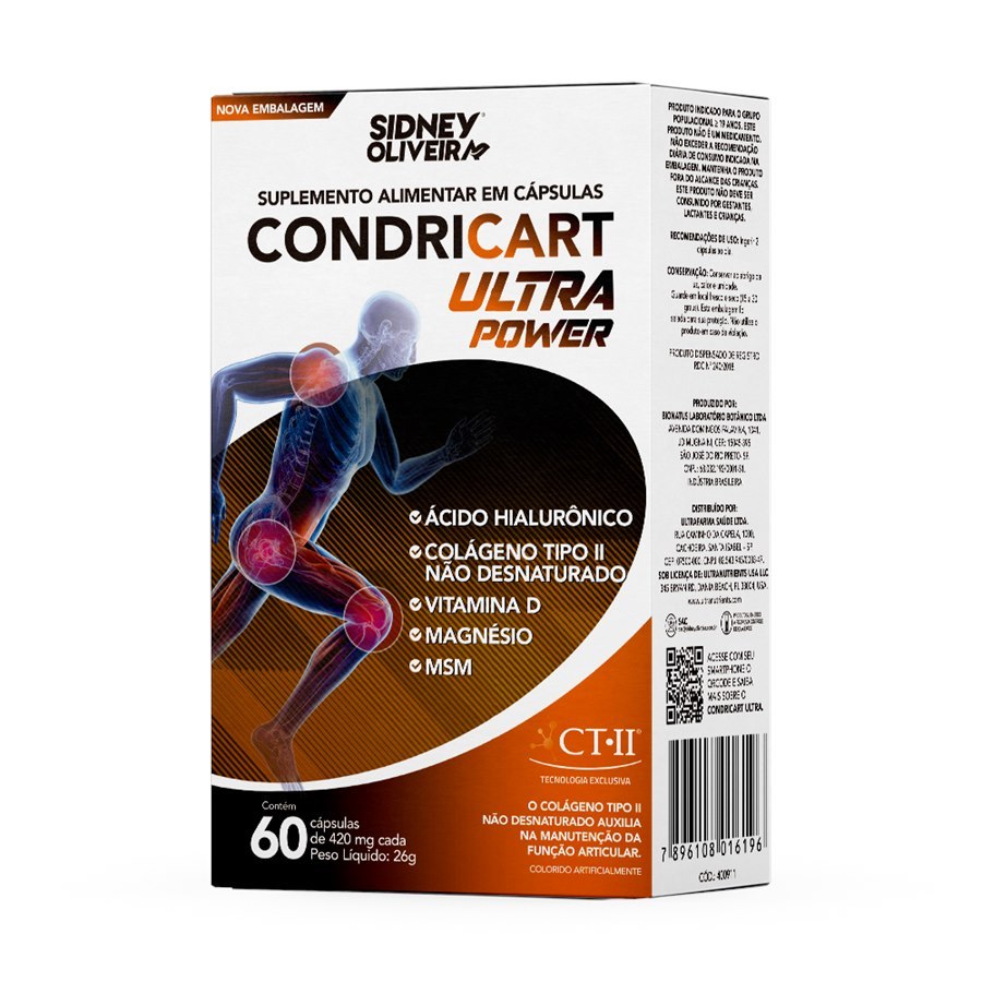 CONDRICART ULTRA POWER COLAGENO TIPO II C/60 CAPS em Oferta na Shopee