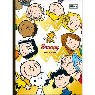 Caderno Brochura Capa Dura Colegial Snoopy 160 Folhas - Tilibra em Oferta na Shopee