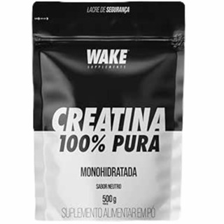 Creatina 100% Pura Wake Supplements refil 500g em Oferta na Shopee