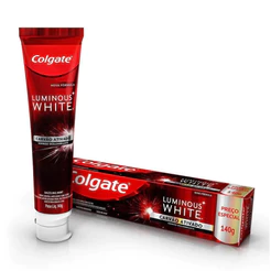 Creme Dental Colgate Luminous White Carvão Ativado 140g